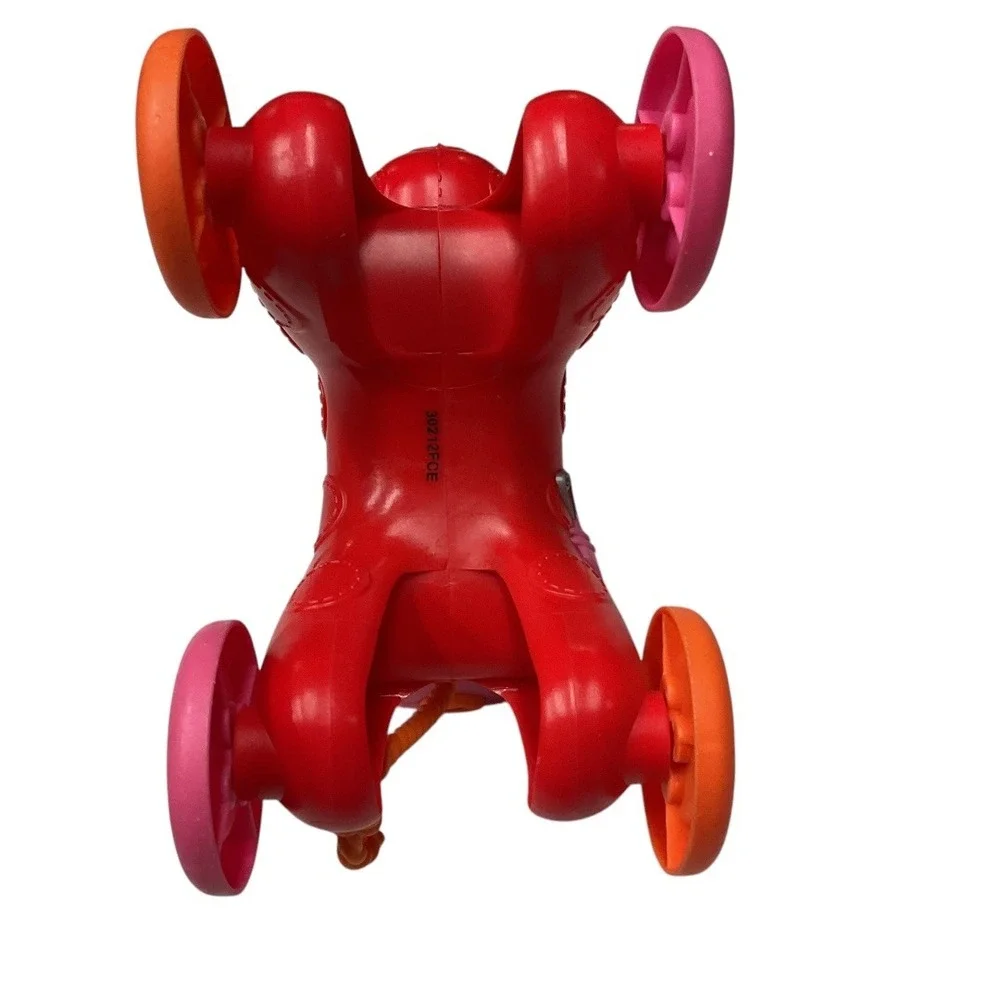 Lalaloopsy Pull Toy Giraffe‎ Button Wheels Saddlebag Red Orange Pink 12